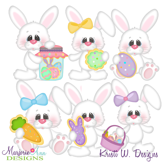 Easter Cookie Fun SVG Cutting Files + Clipart - Click Image to Close
